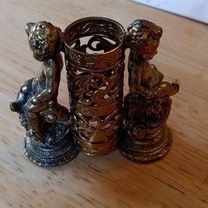 Stylebuilt vintage brass lipstick holder